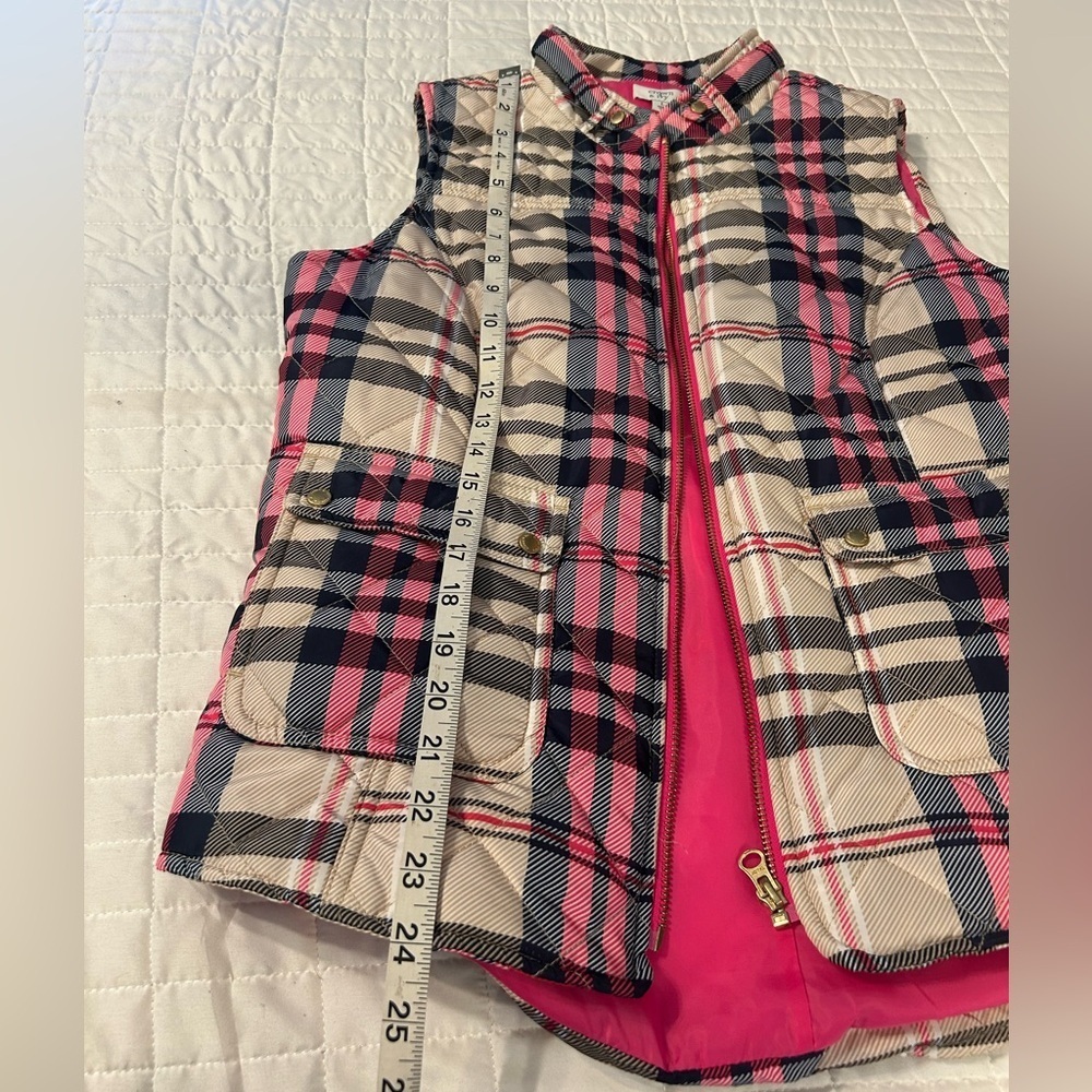 🧥 Croft & Barrow Quilted Plaid Puffer Vest – Size Large Like New - Picture 6 of 7